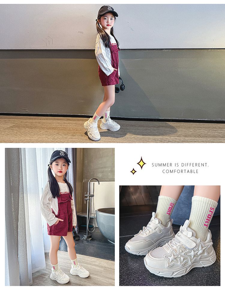 Baskets printemps-automne 2024, nouveautés pour étudiantes, semelles souples, blanches, pour enfants, petites filles, respirantes et encombrantes_voghion.com