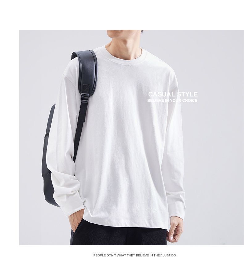 Maglietta a maniche lunghe primaverile e nuova, con stampa musicale, da uomo, strato base elegante, capospalla autunnale_voghion.com