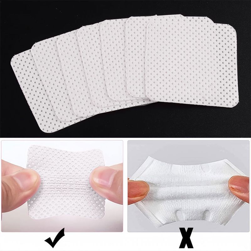 Kits et ensembles de cotons dissolvants pour vernis à ongles, outils spéciaux pour nail art, nettoyage et récurage jetables des ongles, cotons dissolvants durs_voghion.com
