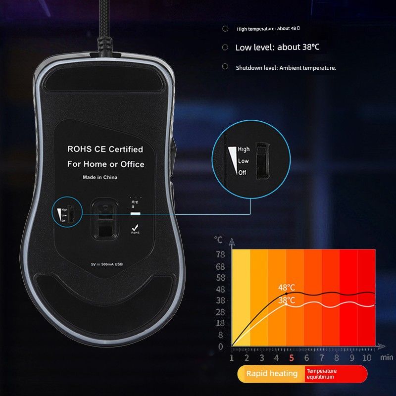 Laptop Gaming Desktop Gamer Self-Heating Adjustable Wired Office Hand Warmer E-Sports Mouse_voghion.com