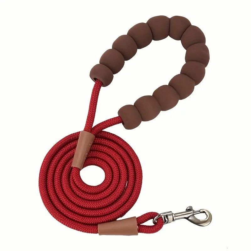 P Chain Explosion-Proof Dog Cloud Bubble Cotton Grip Color-Block Pet Walking Leash_voghion.com
