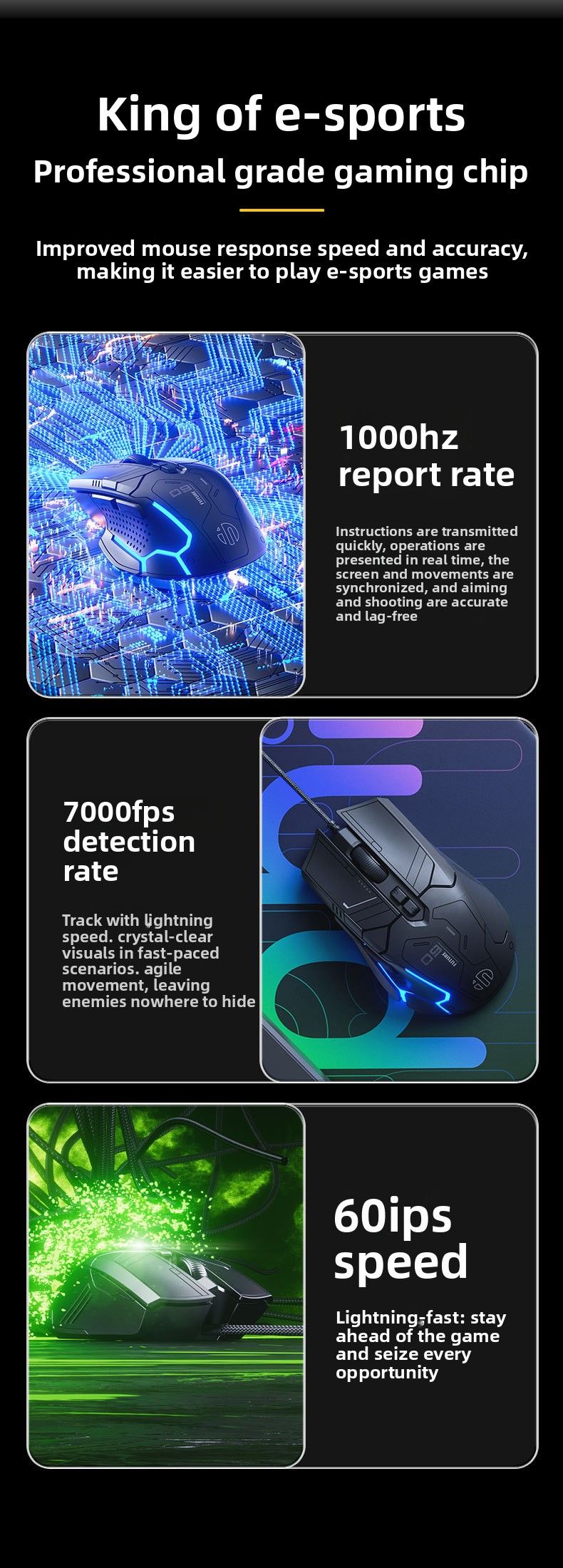 【High Quality】 INPHIC Pg1 Wired Mouse For Gaming RGB Lighting Hardware Macro Pg9 Office Home Use_voghion.com