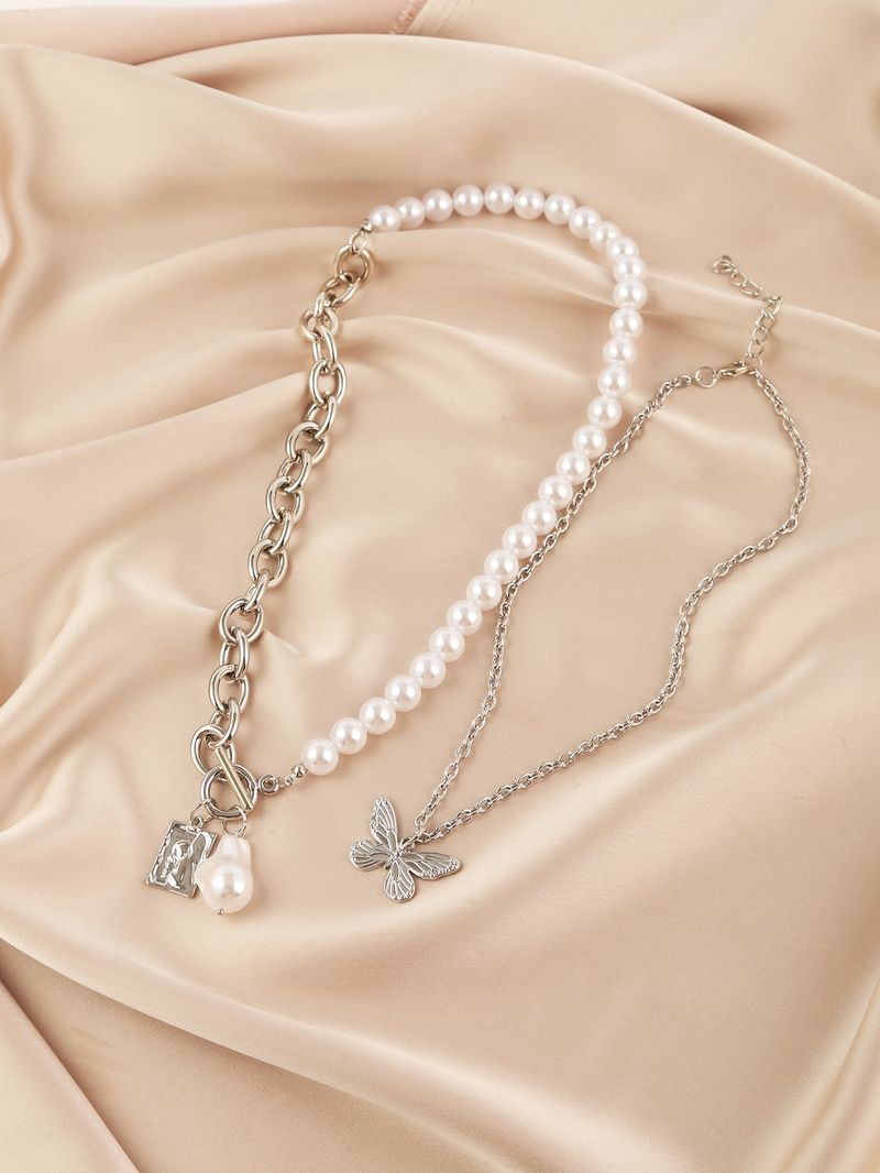 Multi schicht unregelmäßigen perlenkette, speziell geformte retro Barock perlenkette schmuck high-end_voghion.com