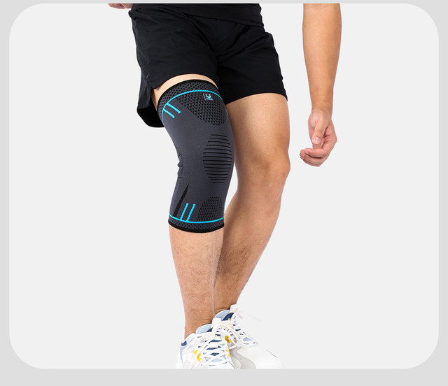 Compression Support Sleeve Elastic Knee Pads Brace Springs Gym Sports Protector Basketball Volleyball Running_voghion.com