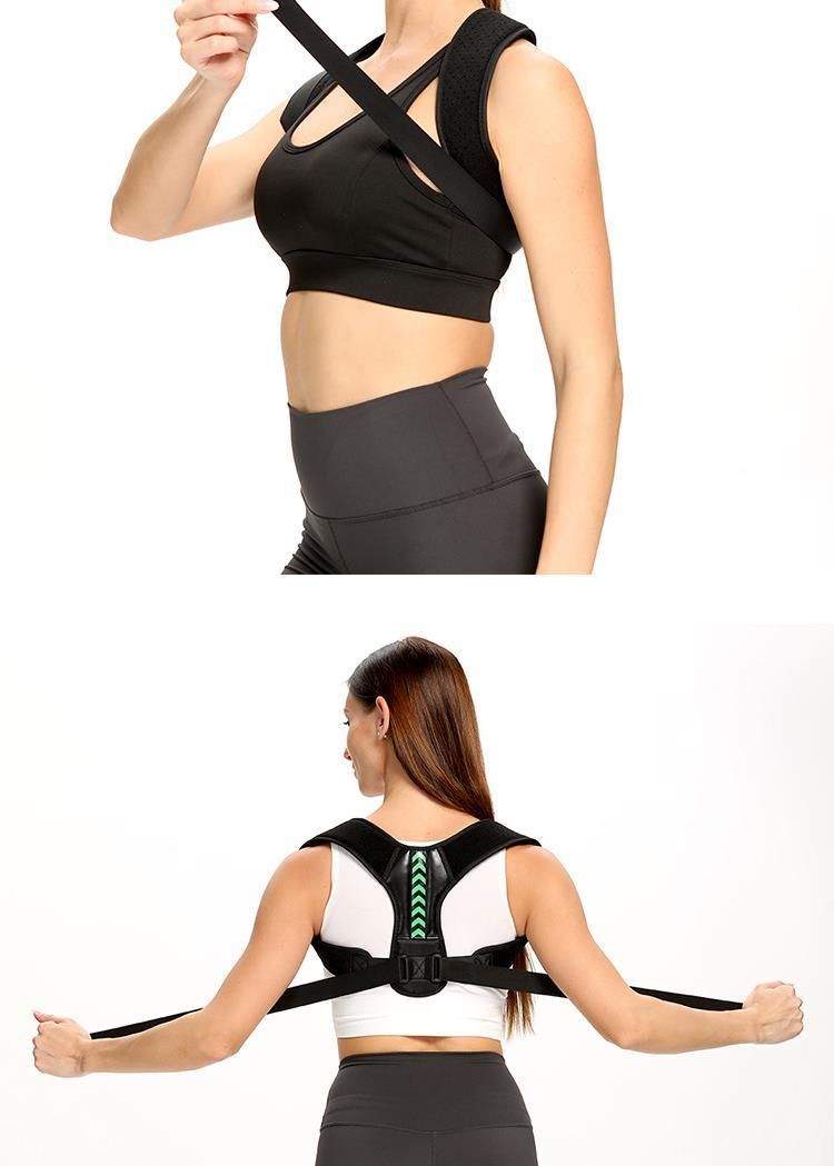 Correttore posturale per spalle e schiena Cintura di supporto per la schiena per uomini e donne Correttore per la postura seduta con gobba Tutore per collo e spalle per ufficio a casa_voghion.com