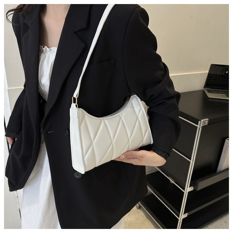 Women's niche trend shoulder bag casual commuter handbag fashionable simple underarm bag_voghion.com