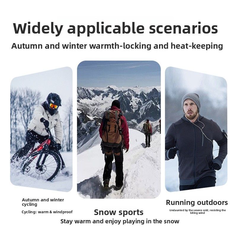 Warm kinderfietsmasker Veelzijdige multifunctionele nekwarmer Fleece Magic hoofddoek Outdoor gezichtsbedekking voor mannen en vrouwen_voghion.com