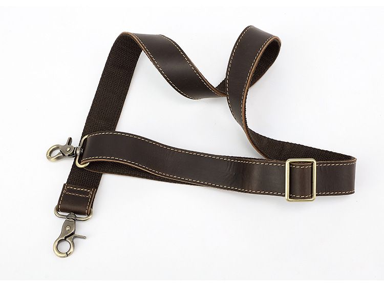 Tracolla di ricambio per borsa a tracolla singola da uomo in pelle di cavallo pazzo con tracolla regolabile in lunghezza_voghion.com