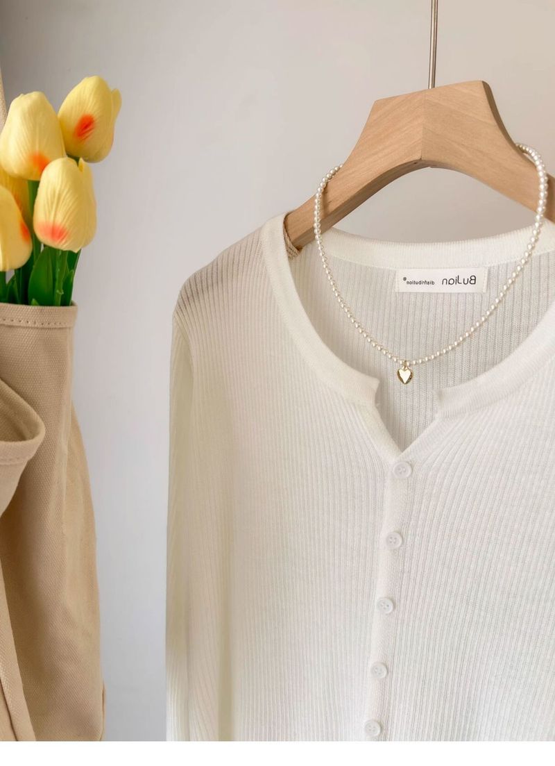 ragazza 6 lana latte blu corto lavorato a maglia per donna primavera e autunno cardigan a maniche lunghe piccolo profumo stile strato interno base_voghion.com