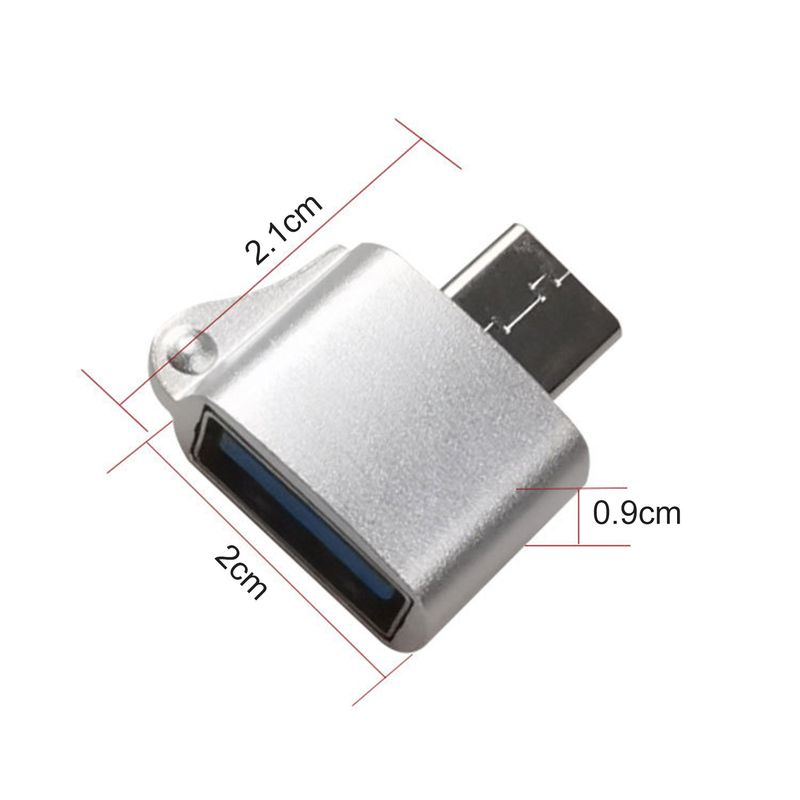 Xinweiqing Charger Adapter Opladen Datatransmissie Mini Type-c naar USB Female Converter voor mobiele telefoon_voghion.com
