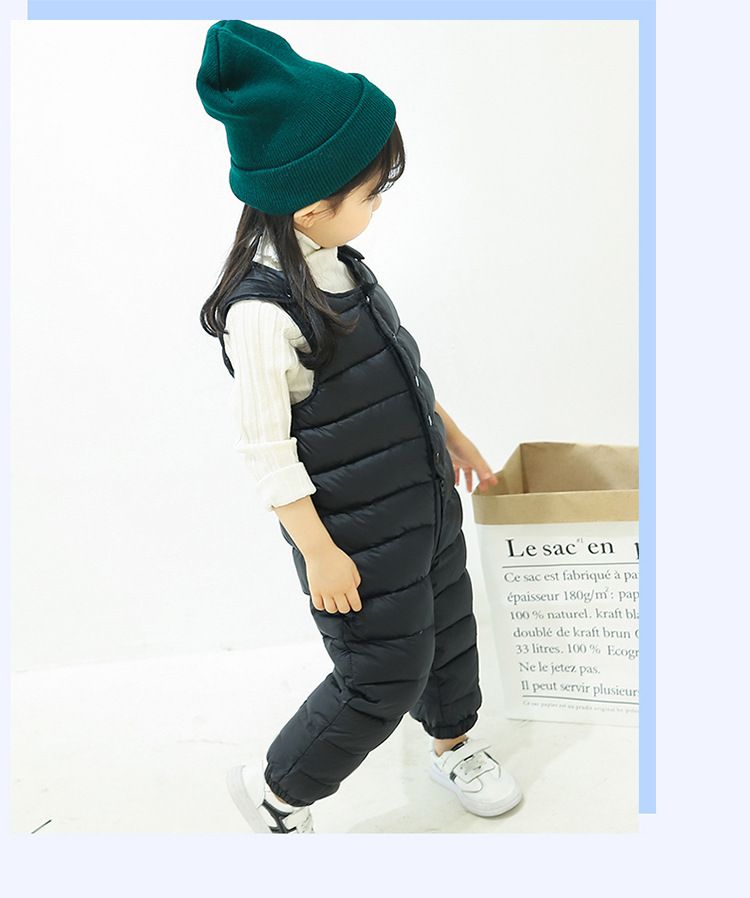 Pantaloni imbottiti per bambini, capispalla ispessiti, nuovi capi invernali per ragazzi e ragazze, tute e salopette per neonati_voghion.com