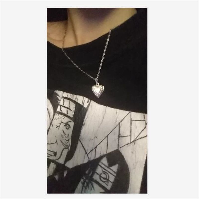 Moda Stal Kolor Nierdzewna Maleńka Ramka Na Zdjęcia Naszyjnik Miłość Serce Charms ating Medalion Naszyjniki Kobiety Biżuteria Pamiątkowa_voghion.com