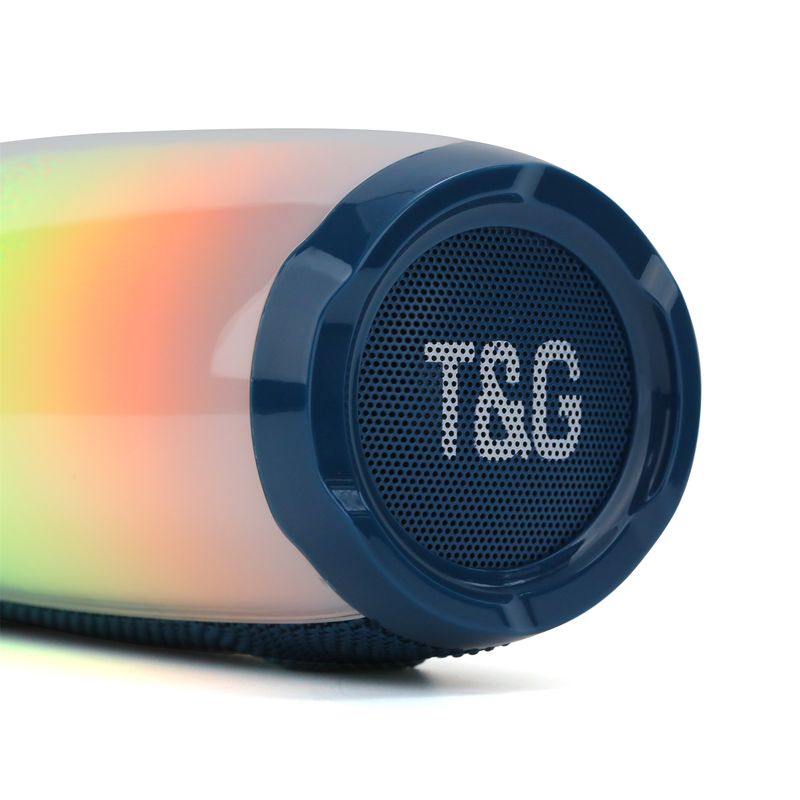 【Haute qualité】 Nouveau haut-parleur Bluetooth TG366 Pulse demi-écran couleur lumière extérieure portable carte insérer U disque caisson de basses audio_voghion.com