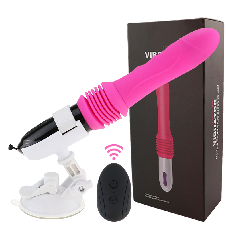 Dildo vibratore per punto G, stimolatore anale per clitoride e capezzoli, con modalità di vibrazione telescopica, giocattolo sessuale per adulti_voghion.com