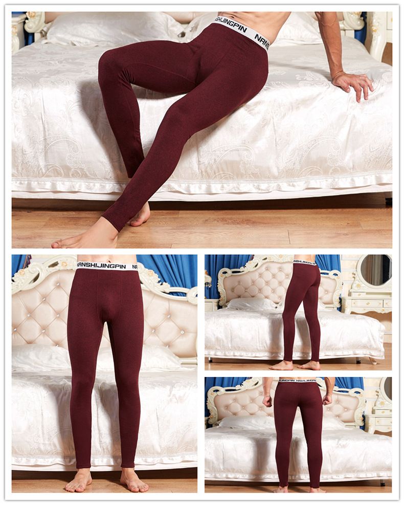 Underwear & Sleepwears Seamless Thermal Underwear - Stretchable Slim Fit Long Johns For Winter, Mid Waist, Breathable Cotton Base Layer_voghion.com