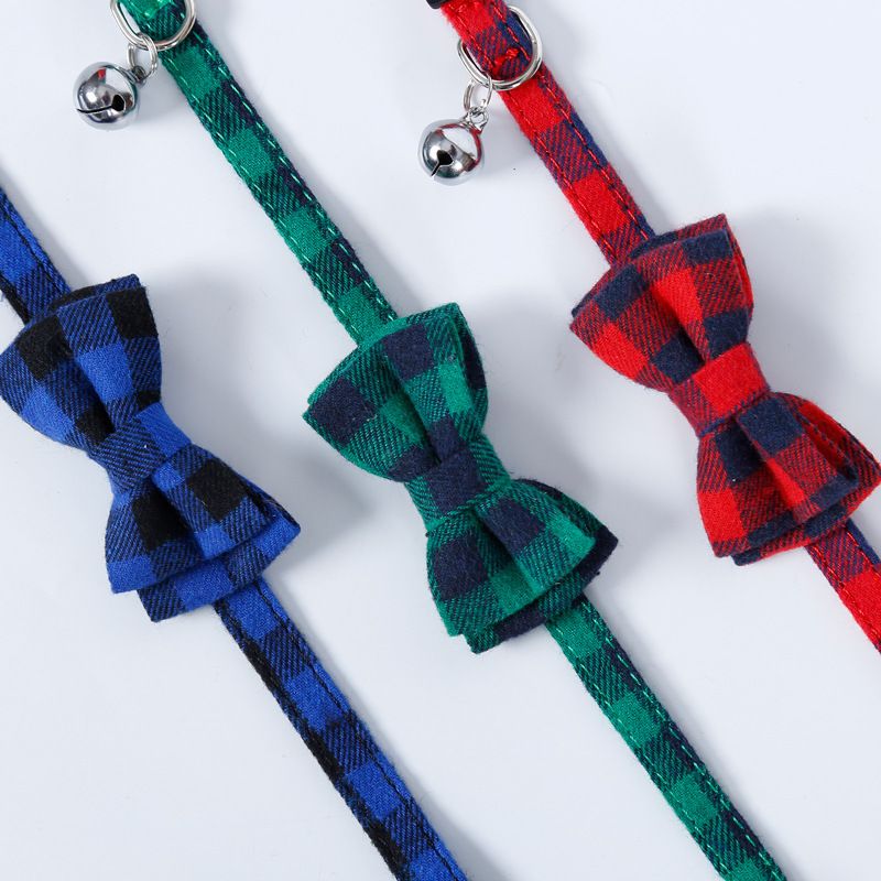 New Pet Lucky Cat Bell Cute Teddy Dog Collar Small And Medium Puppy Leash_voghion.com
