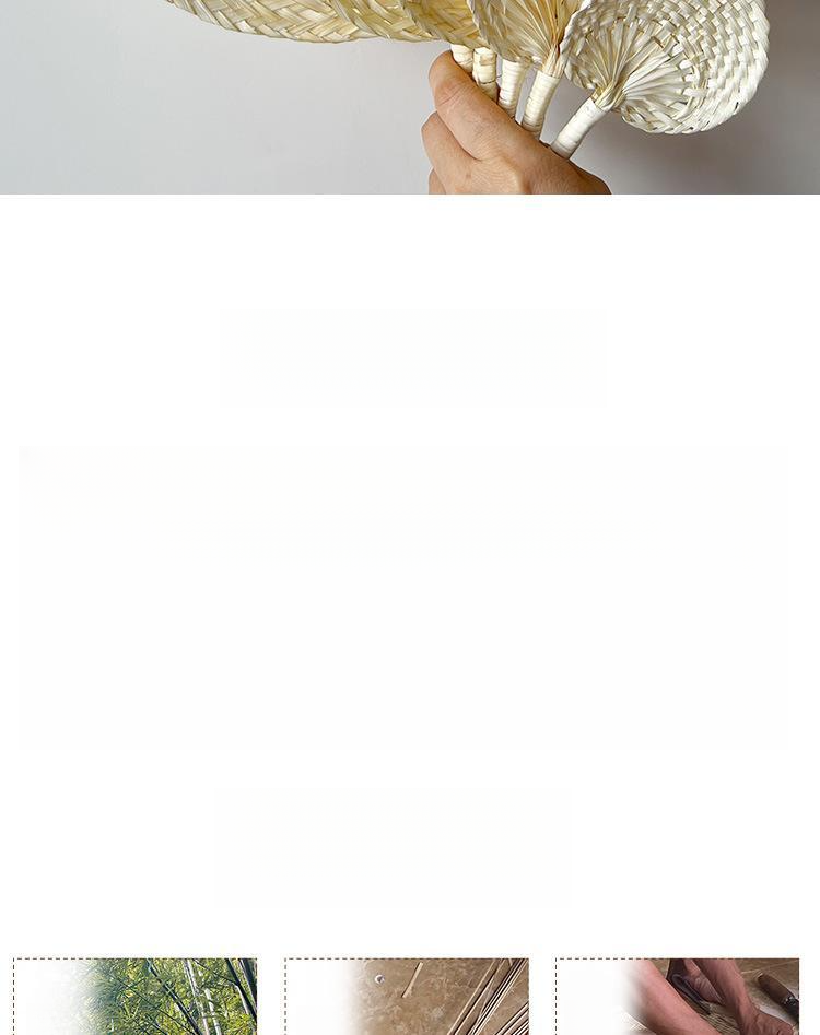 Traditional Summer Handmade Palm Leaf Fan For Kids, Baby, Mosquito Repellent, Cooling, Woven_voghion.com