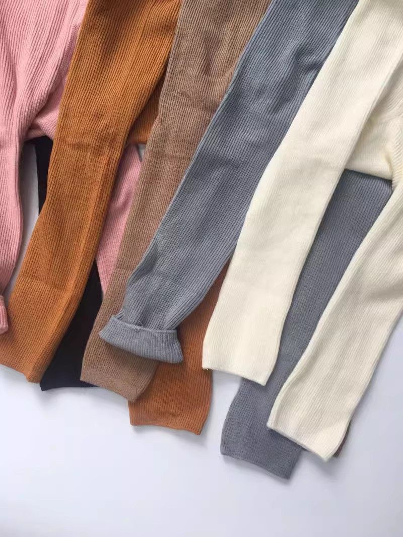 Pantaloni da sollevamento pesi per neonati, primavera e autunno, per ragazzi e ragazze, leggings senza ossa, protezione per la pancia a vita alta per neonati da 0 a 2 anni_voghion.com