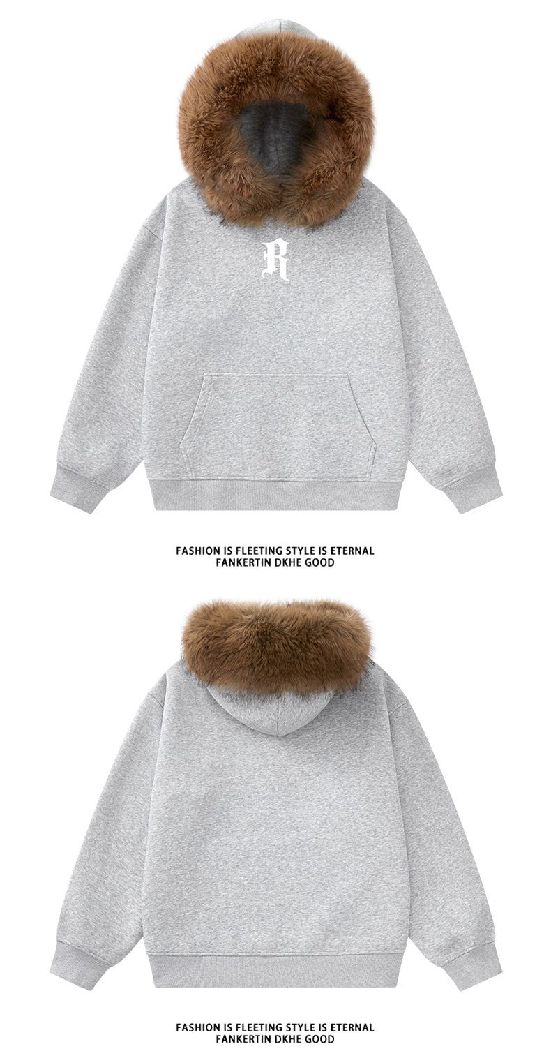 Herren-Kapuzenpullover in Übergröße mit Reißverschluss und abnehmbarem Kunstpelzbesatz, übergroße Passform, stylische Streetwear für den Winter_voghion.com