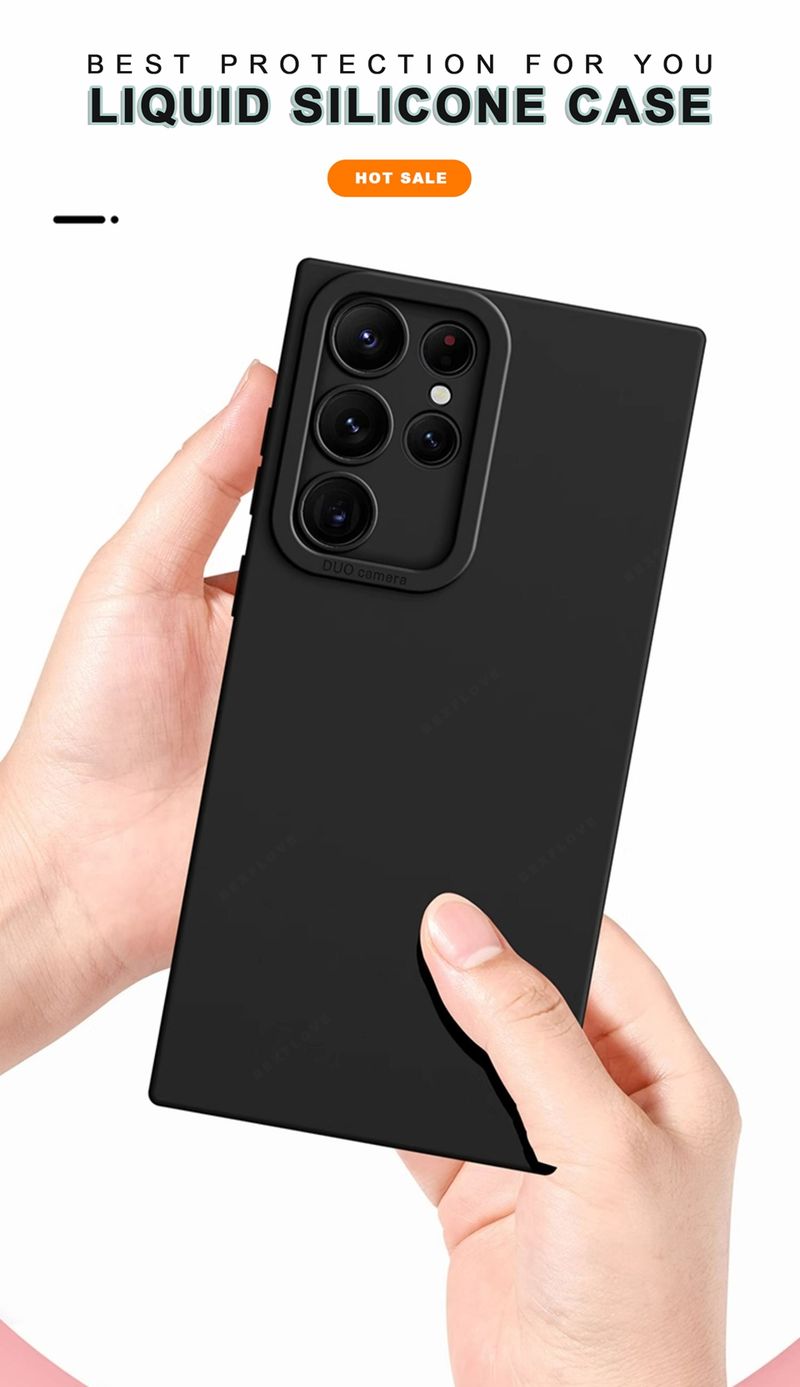 Lanyard Liquid Silicone Phone Case For Samsung Galaxy S24 S23 S22 S25 Ultra Plus A54 A53 A52 A55 5G Wrist Strap Original_voghion.com