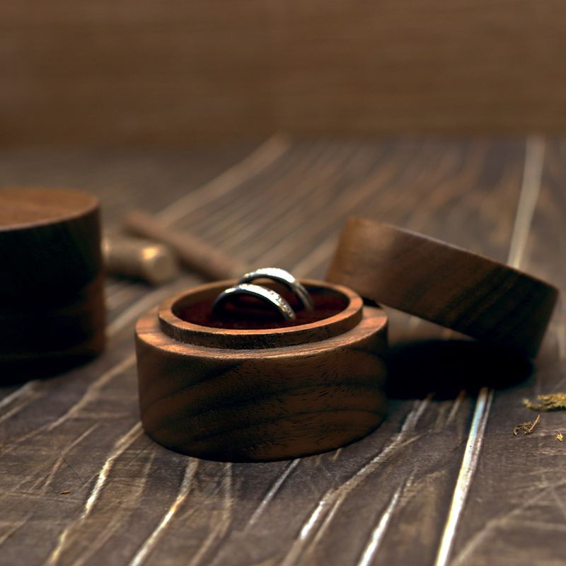 Scatola portafedi in legno hawaiano di alta qualità per proposta di matrimonio, confezione regalo di gioielli di lusso per San Valentino_voghion.com