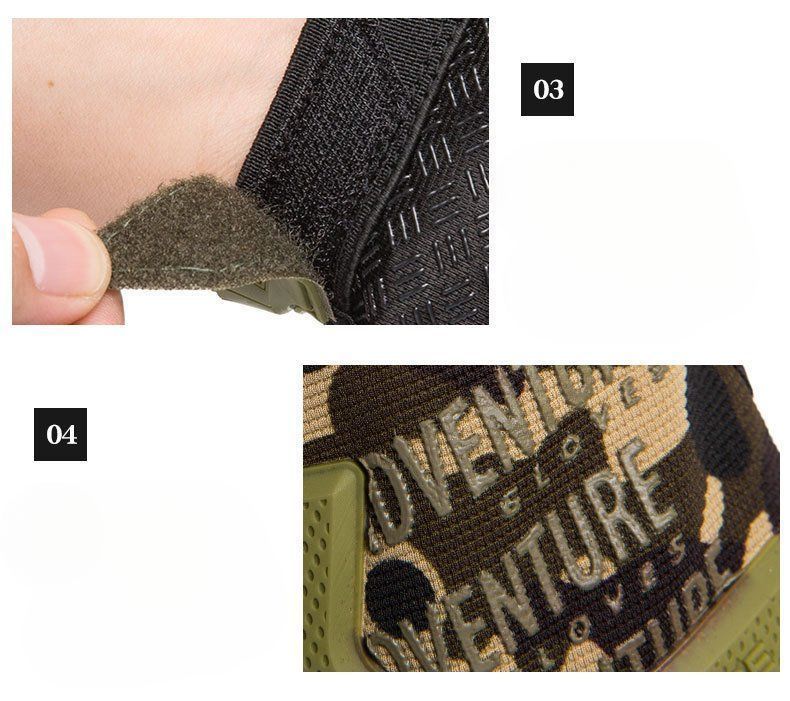 Gants tactiques thermiques demi-doigts résistants au froid, pour l'entraînement en plein air, l'escalade, le cyclisme, résistants à l'usure et antidérapants_voghion.com