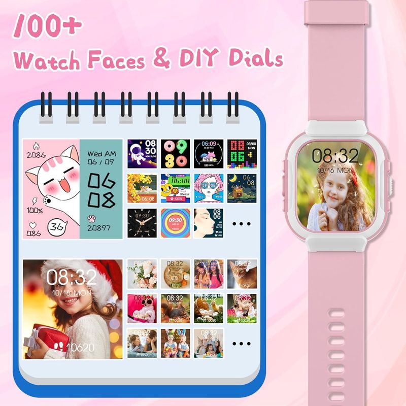 Smart Watch IP68 Waterproof Fitness Tracker Watch With 1.4'' DIY Watch Face Heart Rate SpO2 Sleep Monitor Pedometer Alarm Clock_voghion.com