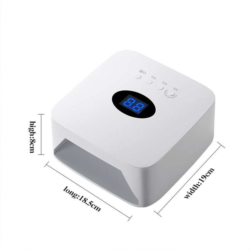 Lampe à ongles rechargeable 54 W Machine de séchage de vernis à gel sans fil Lumière UV pour ongles Lampe LED UV à ongles sans fil_voghion.com