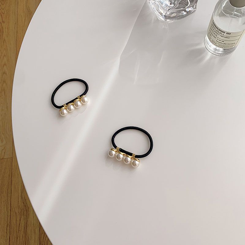 Corda per capelli semplice ed elegante, anello per capelli con perle, corda per capelli di alta qualità, elastico per capelli, ornamento per capelli, corda per capelli_voghion.com