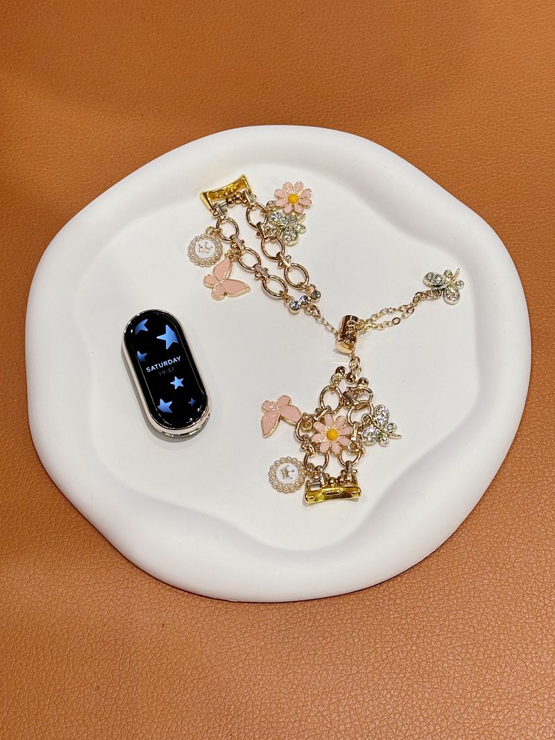 Uhrenarmband für Xiaomi Band 8 7 8Pro 7Pro 6 5 4 3 Love Crystal Temperament Armband Uhrenarmband_voghion.com