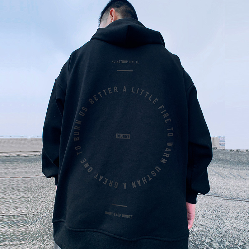 Felpa con cappuccio con cerniera di marca taglie forti Abito da coppia Primavera e autunno Maglione cardigan alla moda da uomo grasso_voghion.com