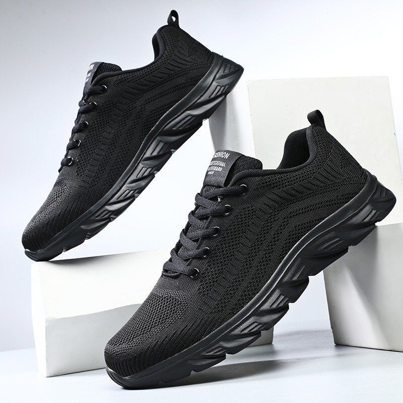 Spring And Autumn New Sports Casual Large Size Breathable Mesh Running Travel Men's Shoes_voghion.com