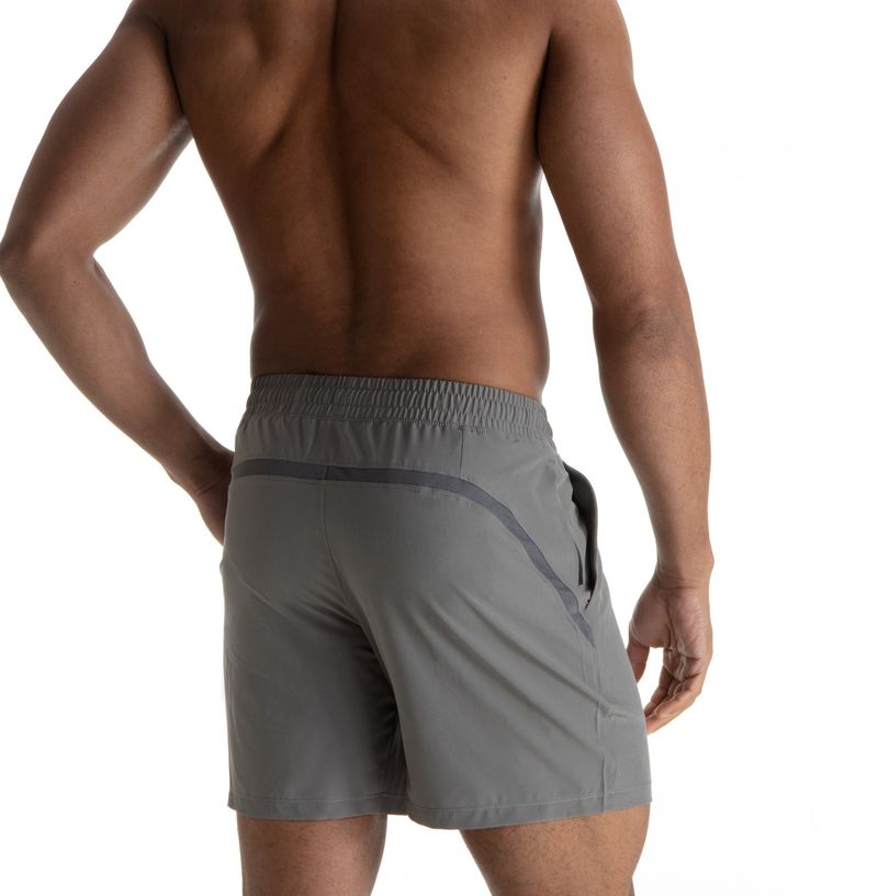 Men's Mesh Panel Running Shorts - Quick-Dry & Breathable For Gym Basketball & Outdoor Workouts (Black/White)_voghion.com