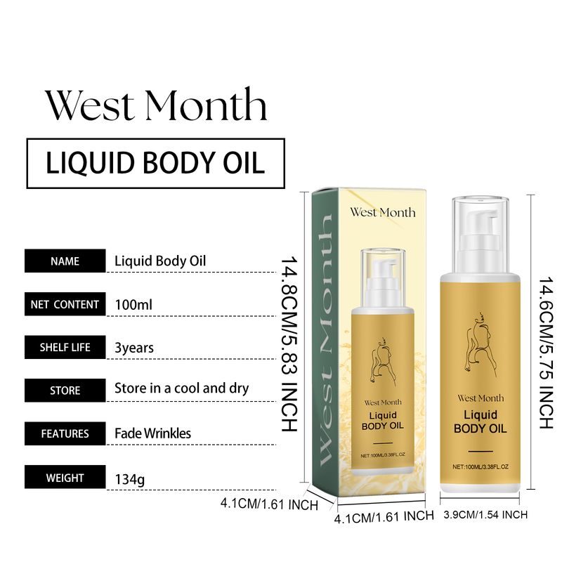 West&Month Liquid Body Oil, Moisturize And Firm Skin To Relieve Dryness And Peeling_voghion.com