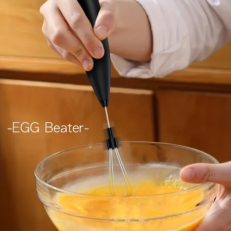 1 Stück Verbesserter Titan-Milchaufschäumer für Kaffee - Elektrischer Handrührer, Milchaufschäumer, Minimixer und Kaffeemixer für Frappe, Latte, Matcha und mehr_voghion.com