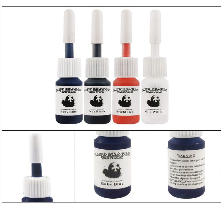 Conjunto de máquina de tatuagem Panda de 4 cores, ferramenta de tatuagem, linha de corte, equipamento de tatuagem de neblina_voghion.com