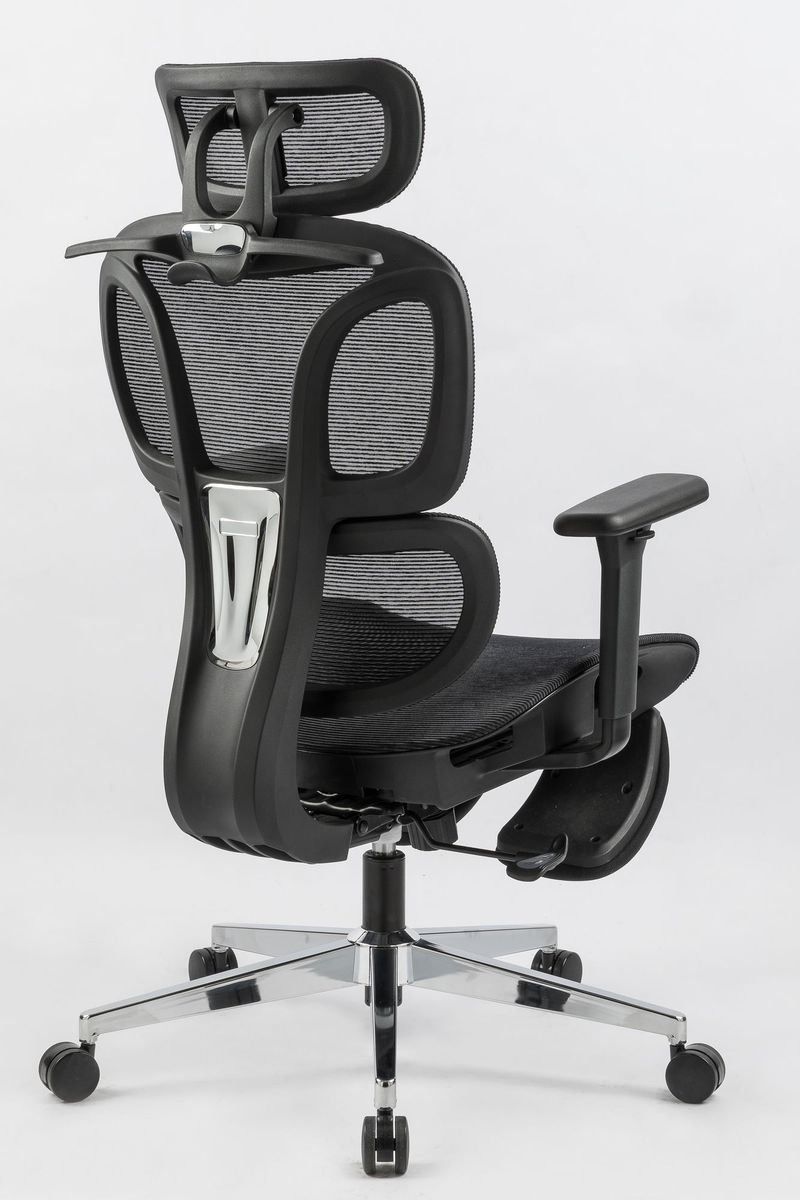Ergonomic Office Chair With Foot Rest, High Back Computer Office Chair With Dynamic Lumbar Support, 2D Headrest, 4D Armrest, Sponge Seat, Mesh Home Office Desk Chair For Adults, Black_voghion.com