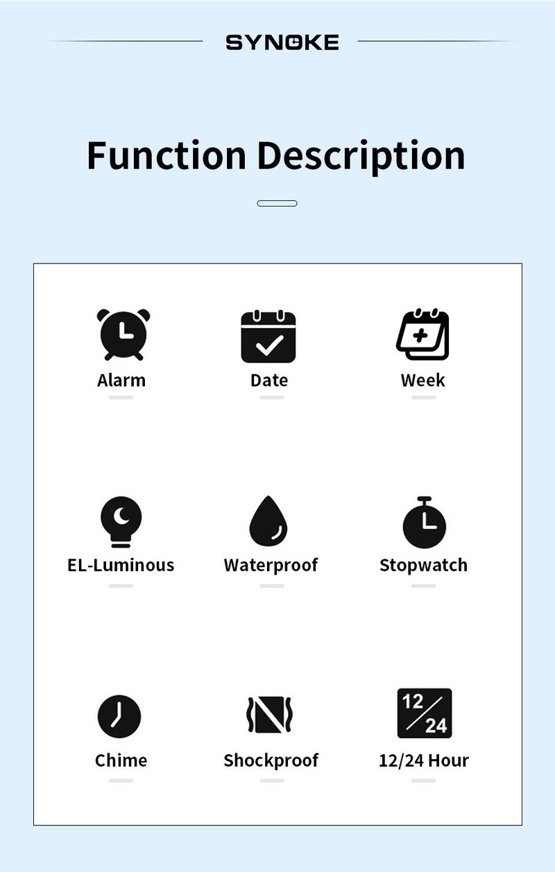 Retro Classic Square Digital Watch For Men With Leather Strap, Waterproof, Multifunction, Luminous Display, 30M Water Resistance Multi Function Square_voghion.com