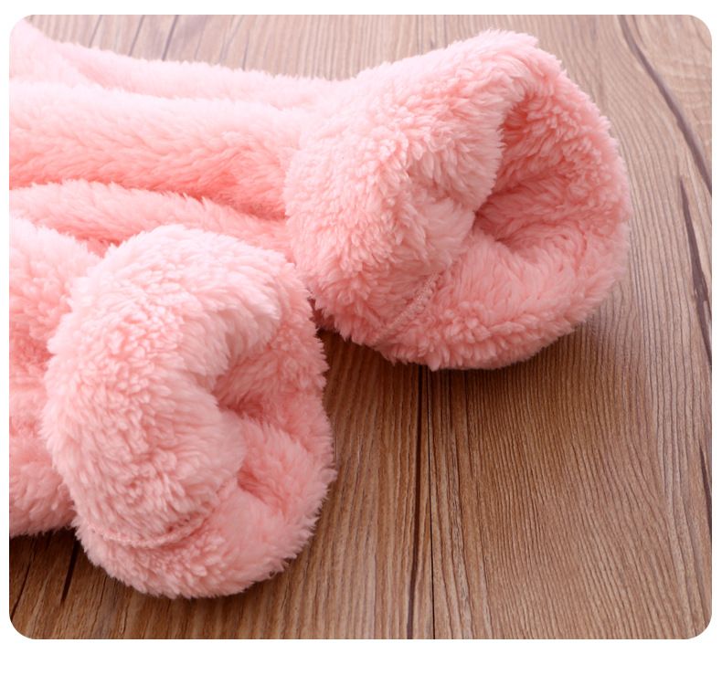 Conjunto de pijama de franela para niños, ropa de casa para niños y niñas, pijama grueso y cálido para niños grandes_voghion.com