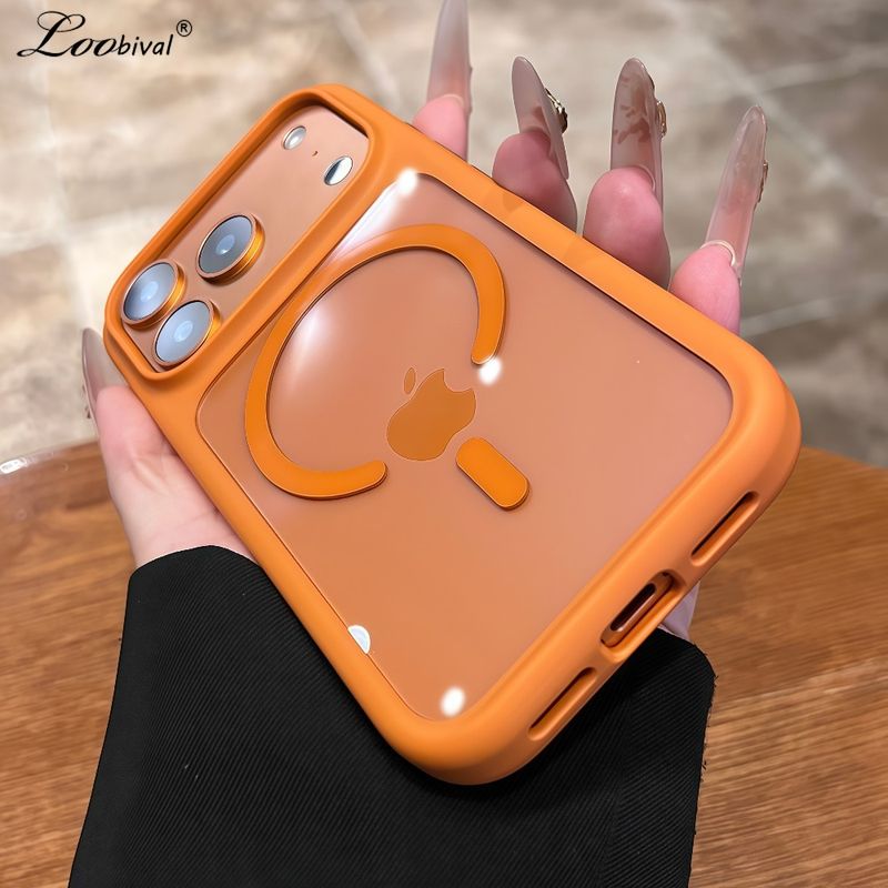 Custodia trasparente con pulsante di controllo della fotocamera per iPhone 17 16 15 Pro Max 14 Plus Air, magnetica, trasparente, antiurto, sottile_voghion.com