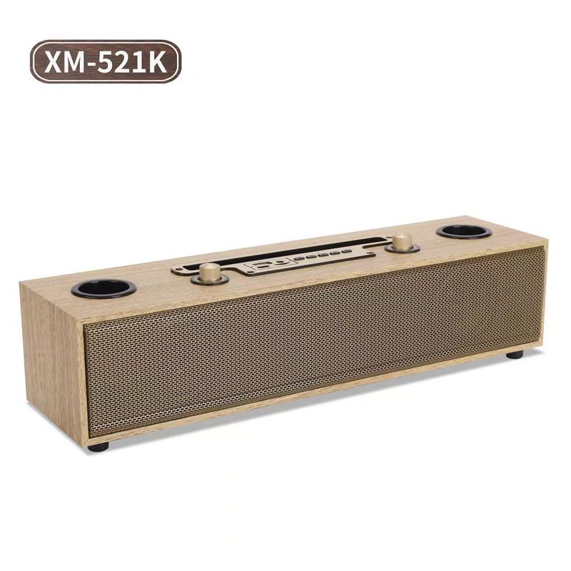 XM-521 Wireless Bluetooth Integrated KTV Dual microphone Singing Home Microphone Speaker_voghion.com