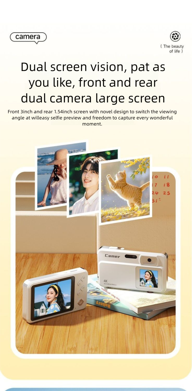 New HD Pixel CCD Digital Camera Portable Student Edition Special For Recording Life Professional Affordable_voghion.com