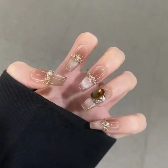 Patch Wear Manicure Wear Nail Queen Of Spades Autumn Winter Cat's Eyes Wearing Hand Made High Quality Pure And Lustful Powder Blusher_voghion.com