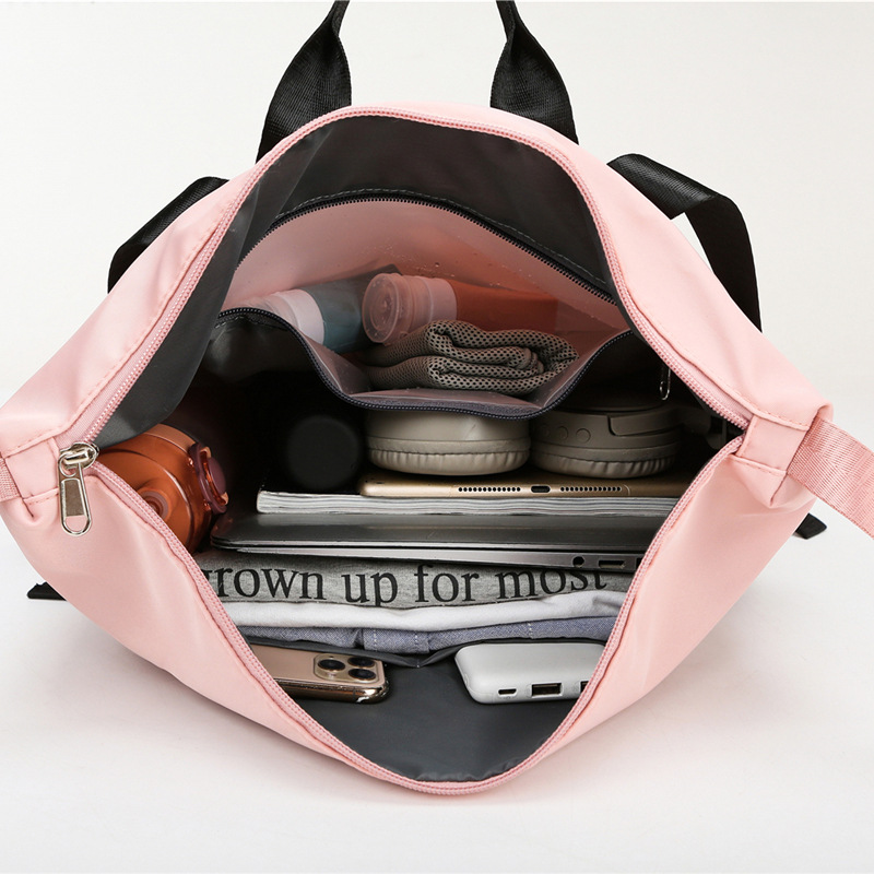 Vereinfachte koreanische Version Fitness leichte wasserdichte Reisetasche, Trocken- und Nasstrennung Schwimm-Freizeitrucksack_voghion.com