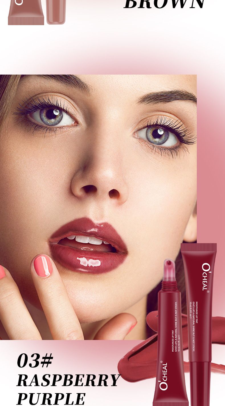 O'CHEAL Hydrating Lip Gloss - Moisturizing Shiny Water Gloss Waterproof Non-Stick Cup_voghion.com