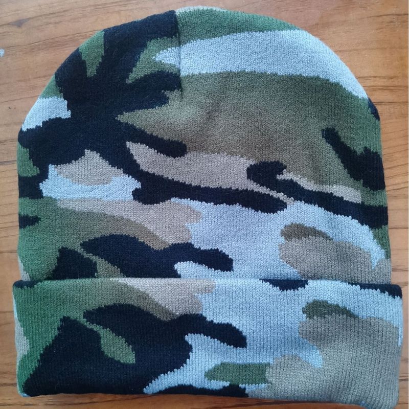 Shun Zun Knitted Camouflage Jacquard Wool Winter Warm Creative Pullover Can Also Be Custom Printed Hat_voghion.com