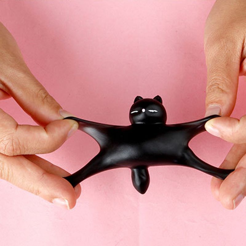 5 Stück Katzen-Quetschspielzeug, schöne Cartoon-Kätzchen-Puppenfigur, Kneifspielzeug, Stressabbau, weiche TPR-Neuheit, Tierpuppen, zerquetscht Anti-Stress-Spielzeug, Partygeschenk_voghion.com