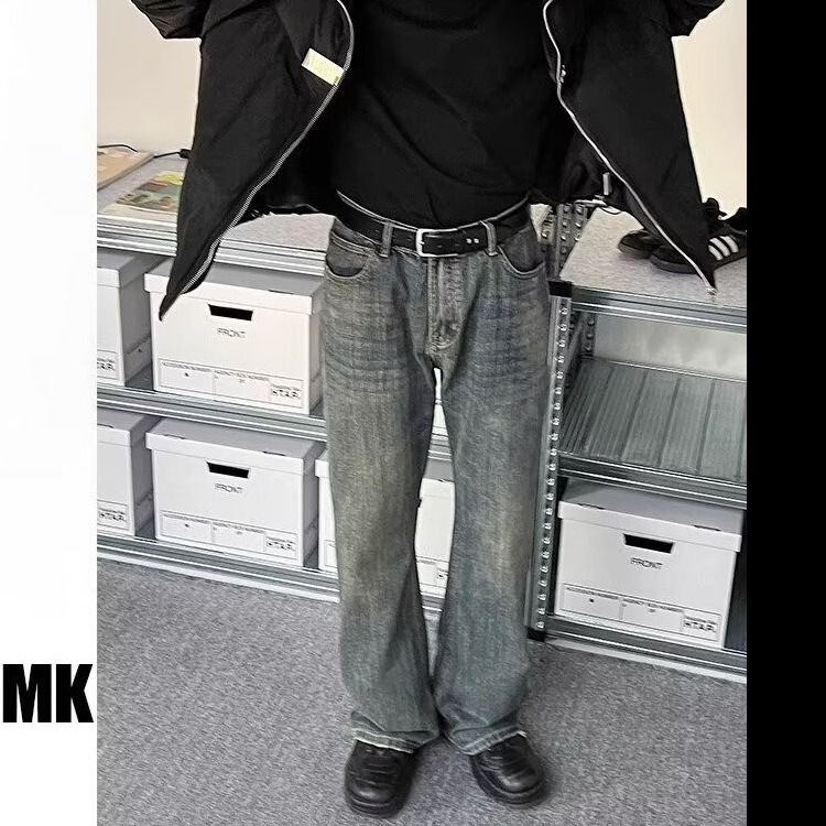 Jeans aderenti svasati micro bootcut stile americano indipendente Paris Washed Firecracker Festival 2024, pantaloni lunghi_voghion.com