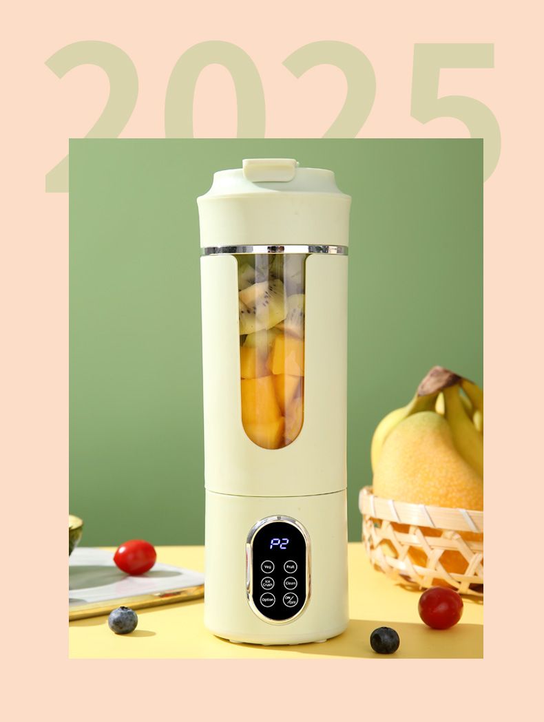 New Juicer Rechargeable Digital Display Juice Maker Three-Speed Adjustment Portable Home Travel Juicing Cup_voghion.com