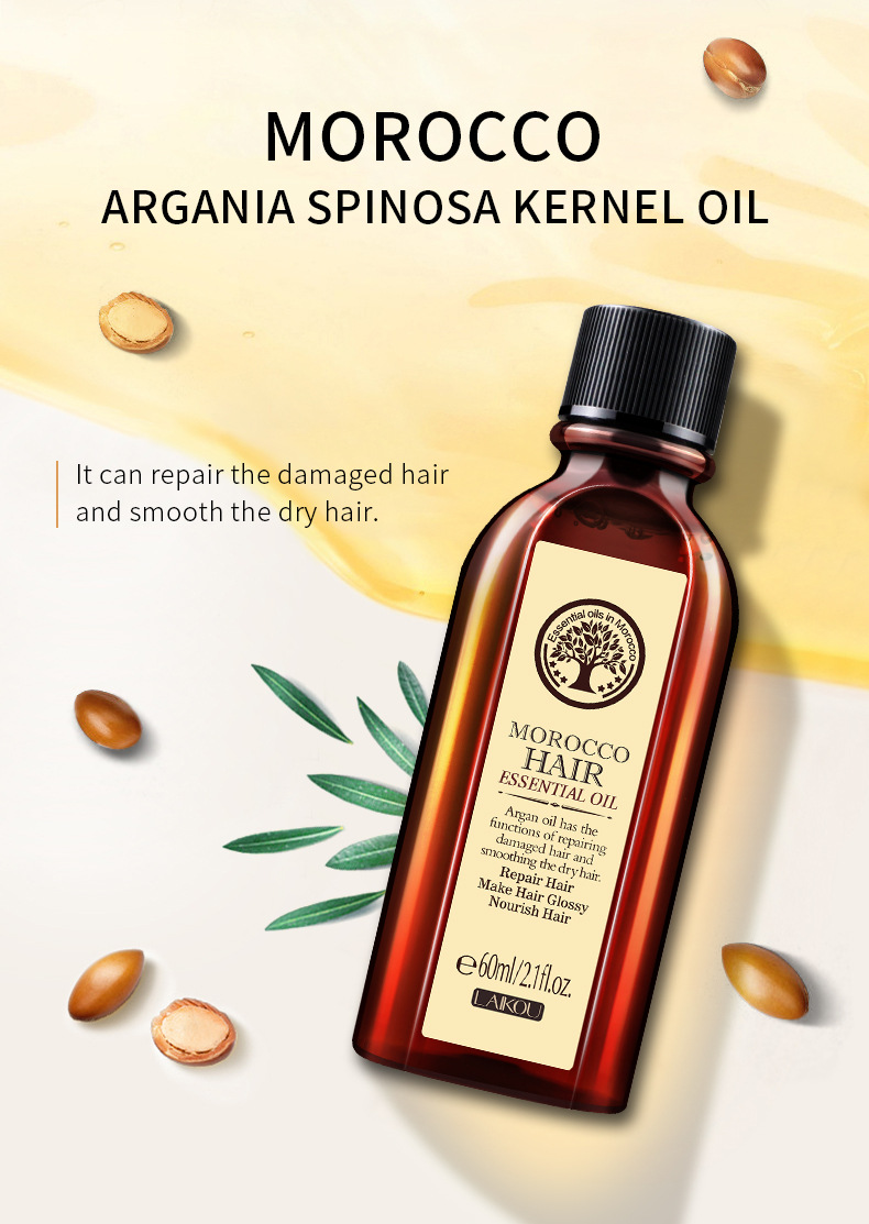 Cura dei capelli 40ML Morocc Pure Arg Oil Olio essenziale per capelli per tipi di capelli secchi Prodotti multifunzionali per la cura dei capelli per_voghion.com